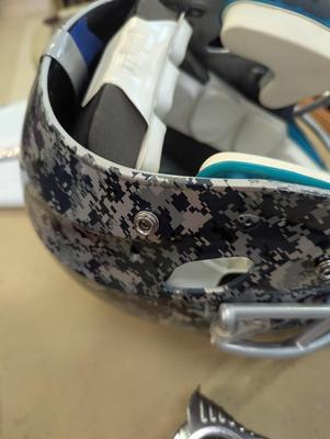 Schutt Football Helmet W/ Mask & CIS Rawlings Atlanta Braves Helmet