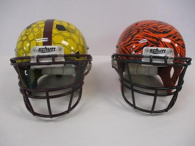 Pair Of Schutt Football Helmets W/ Mask