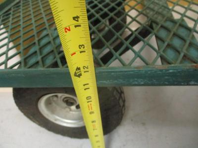 Metal Flat Deck Utility Cart