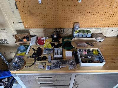 AN ASSORTMENT OF USEFUL HOUSEHOLD MAINTENANCE ITEMS