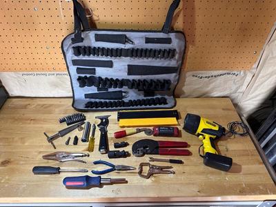 HAND TOOLS AND A SOCKET HOLDER