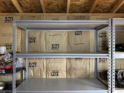 HEAVY DUTY STORAGE SHELF W/EXTRA BRACES