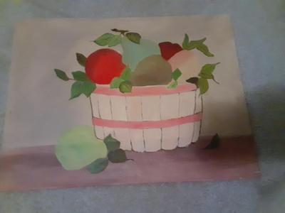Fruit in a Basket Painting