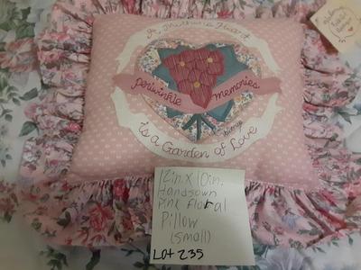 Pink Floral Pillow