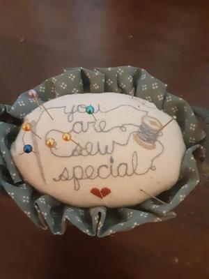 Blue Pincushion