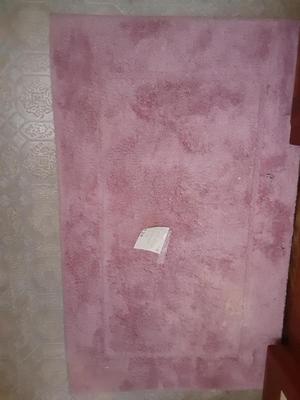 Pink Plush Bathroom Rug