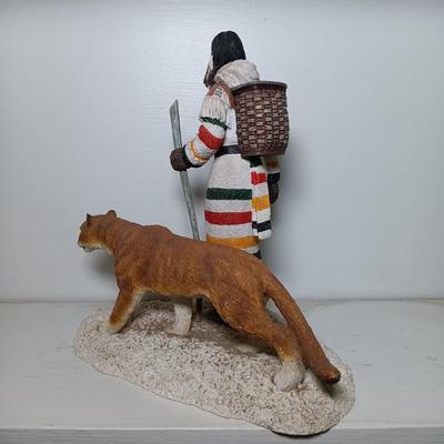 LOT 7: Bradford Exchange Nature's Harmony Art Plates Set of (4), Hamilton Collection Native American Women Figurines Set of (3)...