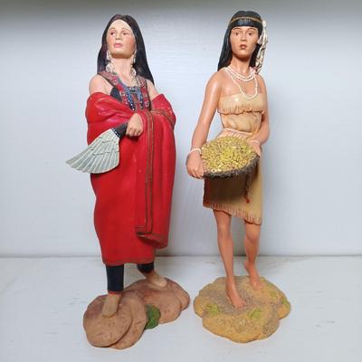 LOT 8: Hamilton Collection Native American Women Figurines Set of (7)