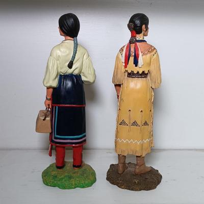 LOT 8: Hamilton Collection Native American Women Figurines Set of (7)