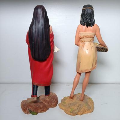 LOT 8: Hamilton Collection Native American Women Figurines Set of (7)