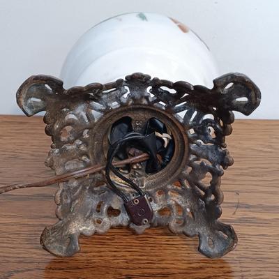 LOT 167: Vintage Gone with the Wind Electrified Oil Lamp