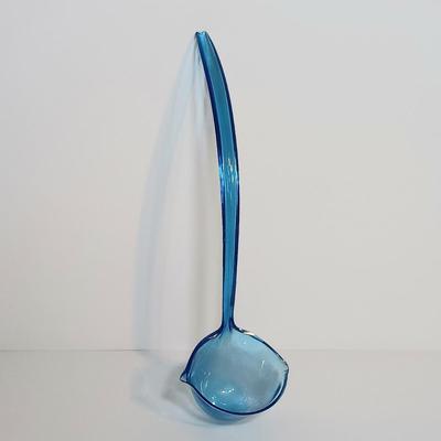 LOT 168: Blue Iridescent Carnival Glass Punch Bowl Set