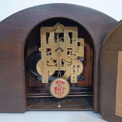 LOT 169: Plymouth Vintage 40s Mantel Clock