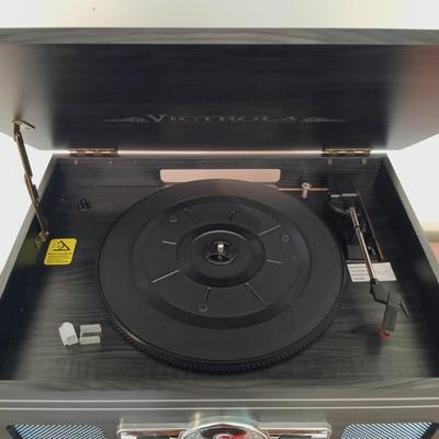 LOT 171: Victrola VTA-200B 6-in-1 Nostalgia Entertainment Center