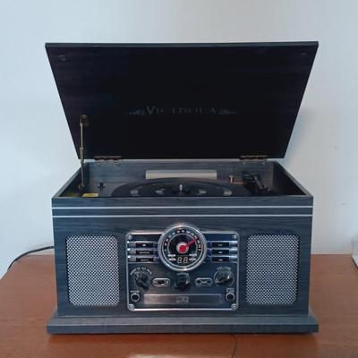 LOT 171: Victrola VTA-200B 6-in-1 Nostalgia Entertainment Center