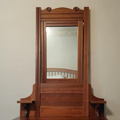 LOT 173: Vintage Wash Stand with Mirror