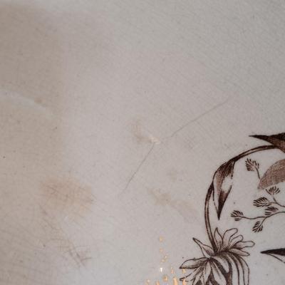 LOT 174: Vintage Floral Wash Basin and Pitcher