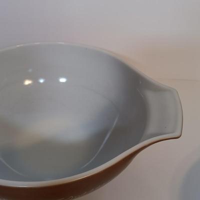 LOT 182: Vintage Pyrex Woodland Cinderella Mixing Bowl Set