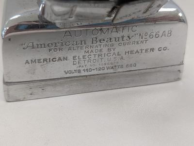 American Beauty Electric Flat Iron No. 66AB Laundry Decor Vintage Parts Only #1