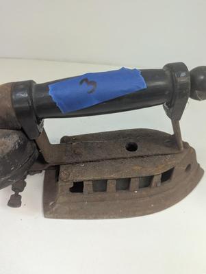 Vintage Gas Fueled Pressing Iron Steam Punk Decor #3