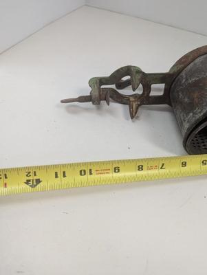 Antique 1920s Climax USA Food Grinder Grater Table Mount Hamilton Ohio Cast Iron #2