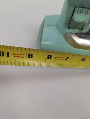 Vintage GE Hand Mixer MCM Atomic Turquoise/Mint Green General Electric No Plug No Beaters