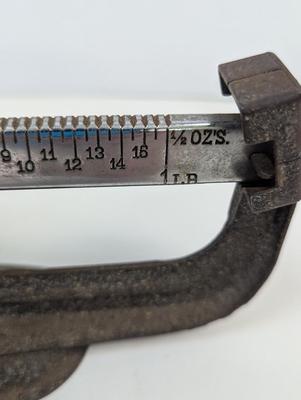 Vintage Metal Triner Postal Scale Model No 88
