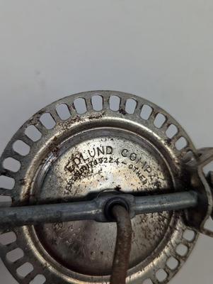 Edlund Co. Vintage Egg Beater Green Wood Handle Rotary Hand Mixer Burlington VT