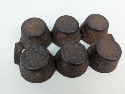 Antique Cast Iron Muffin Pan New York USA