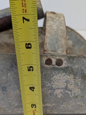 Antique Wayne Feeds Galvanized Grain Scoop