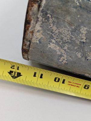 Antique Wayne Feeds Galvanized Grain Scoop