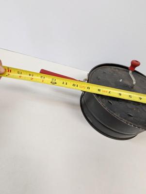 Antique E-Z Corn Popper With Red Handles For Camping Wood Stove