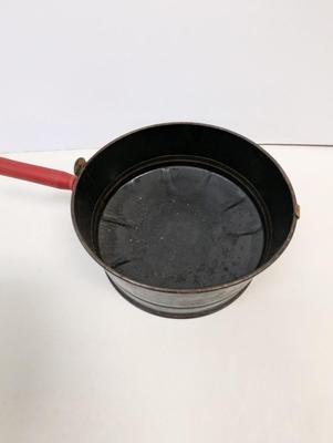 Antique E-Z Corn Popper With Red Handles For Camping Wood Stove