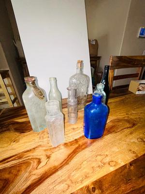 OLD GLASS BOTTLES