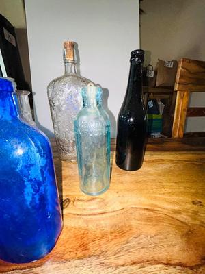 OLD GLASS BOTTLES