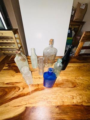 OLD GLASS BOTTLES