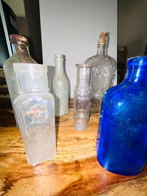 OLD GLASS BOTTLES