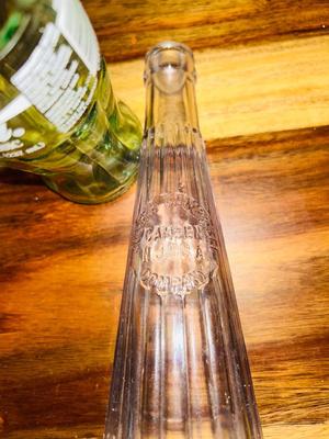 OLD APOTHECARY AND OTHER GLASS BOTTLES
