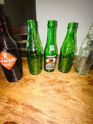 1920’s SODA BOTTLE AND OTHER OLD POP BOTTLES
