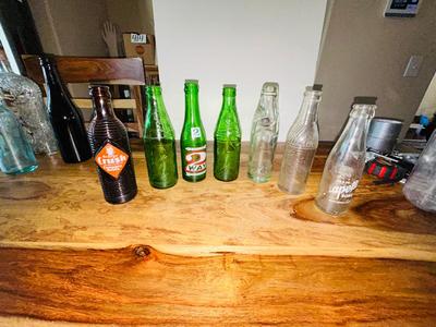 1920’s SODA BOTTLE AND OTHER OLD POP BOTTLES
