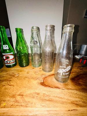 1920’s SODA BOTTLE AND OTHER OLD POP BOTTLES