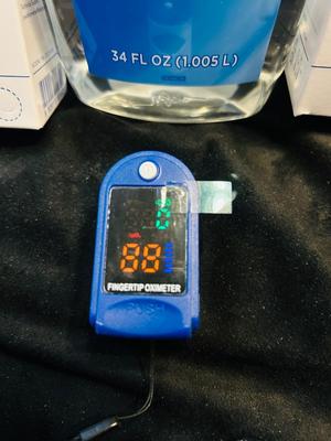 EVERLASTING COMFORT CUSION, HAND SANITIZER, FINGERTIP OXIMETER
