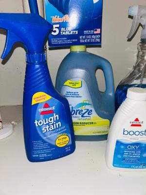 BISSEL CARPET STAIN REMOVERS, PINE-SOL, AND OTHER CLEANING SUPPLIES