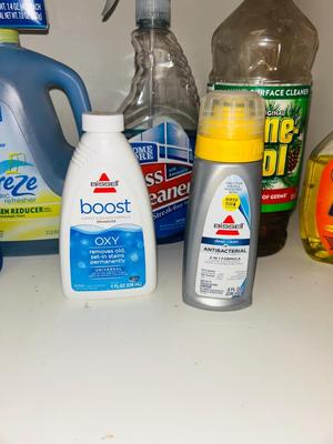 BISSEL CARPET STAIN REMOVERS, PINE-SOL, AND OTHER CLEANING SUPPLIES