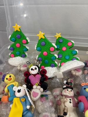 Handmade polymer, clay figurines