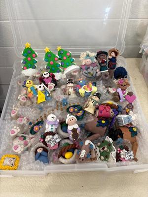 Handmade polymer, clay figurines