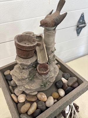 Bird fountain and extension cords