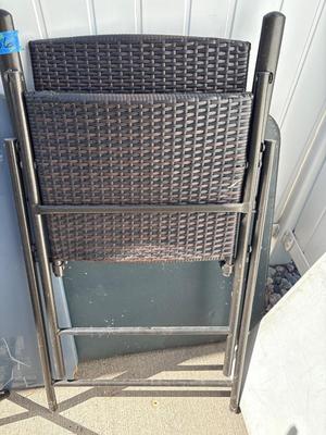 Two folding high top chair