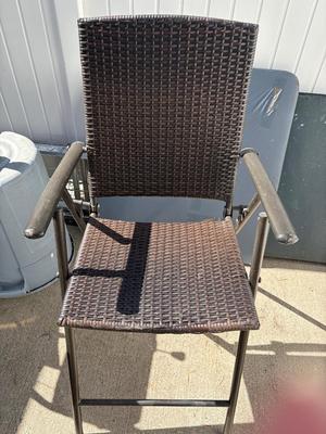 Two folding high top chair