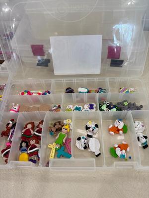 Polymer clay, handmade Littles and crafting totes